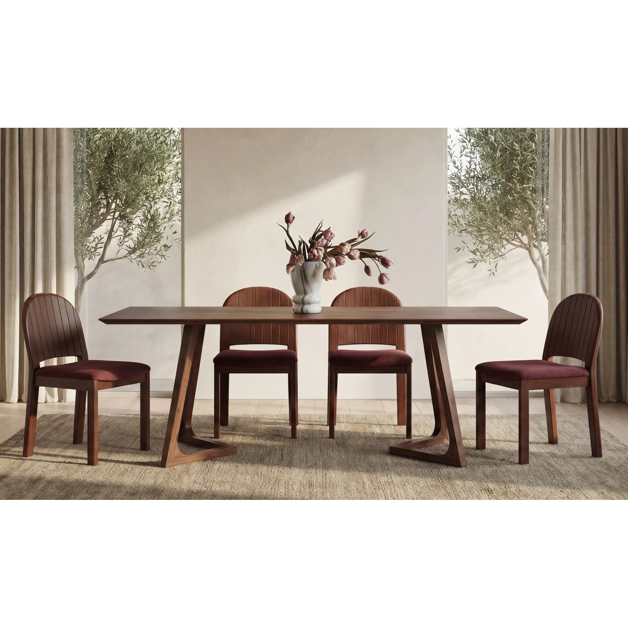 Moe's Home Godenza Rectangular Dining Table Walnut - Image 2