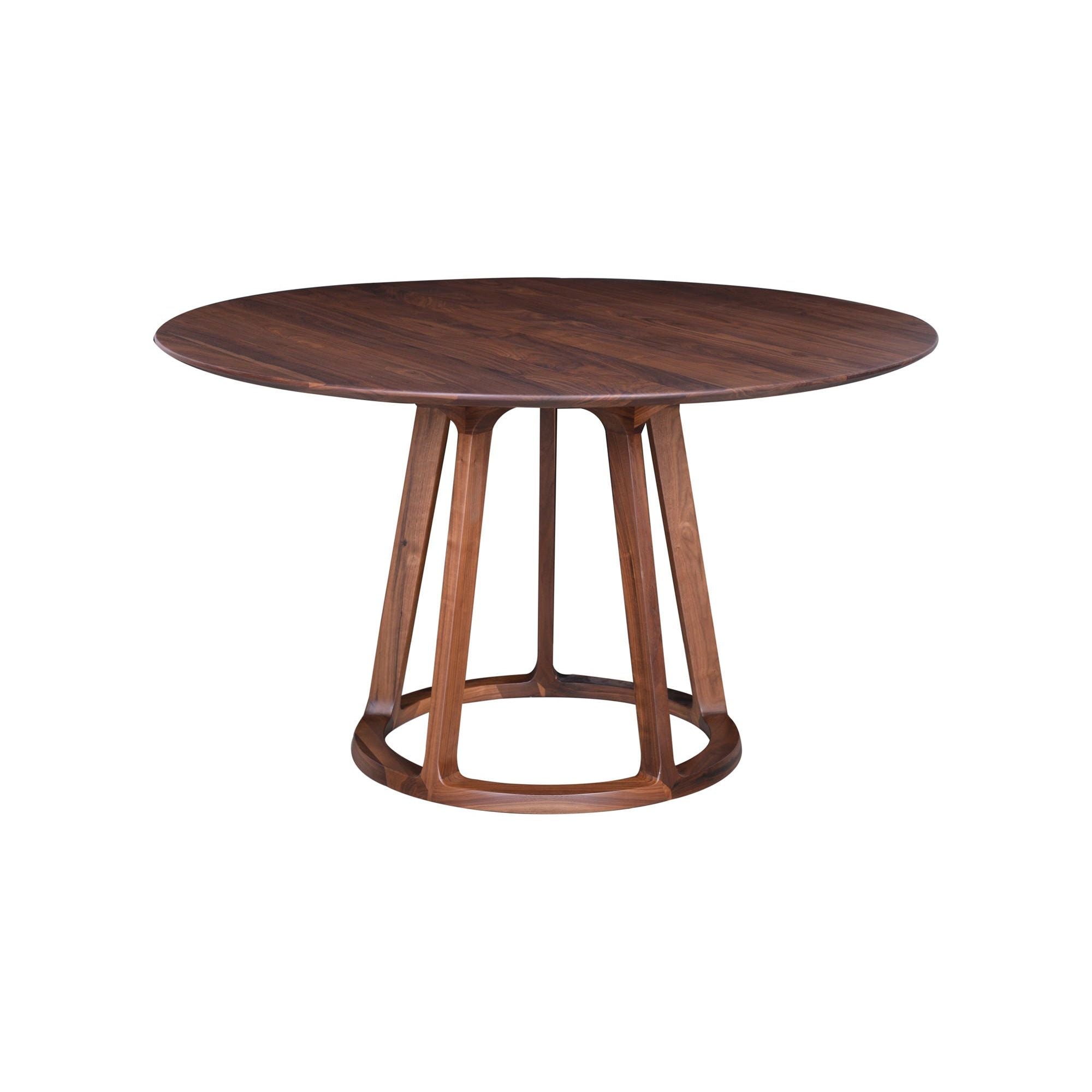 Moe's Home Aldo Round Dining Table Walnut - Image 1