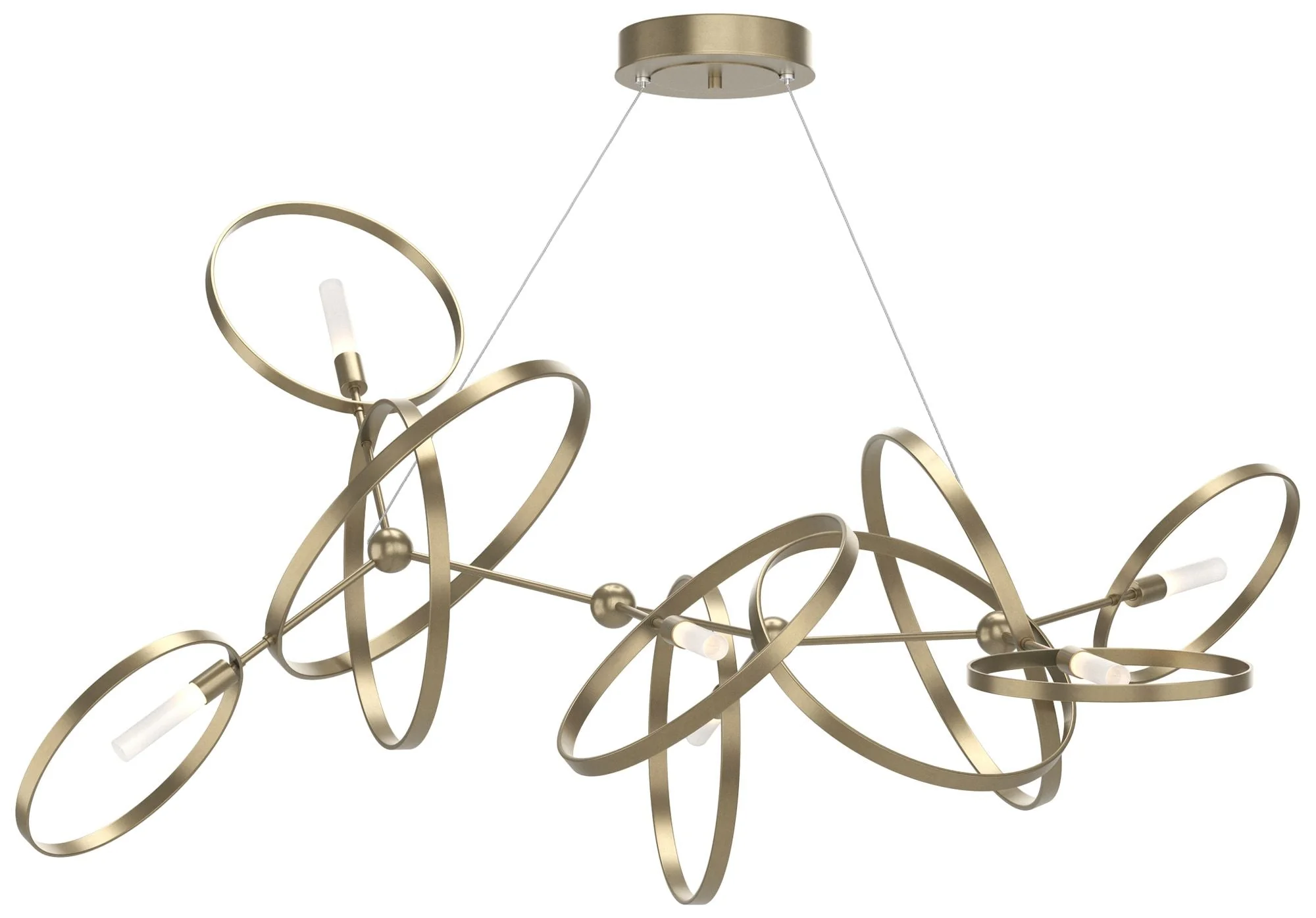 Celesse 32"W Soft Gold Accented Soft Gold Standard Pendant - Image 1