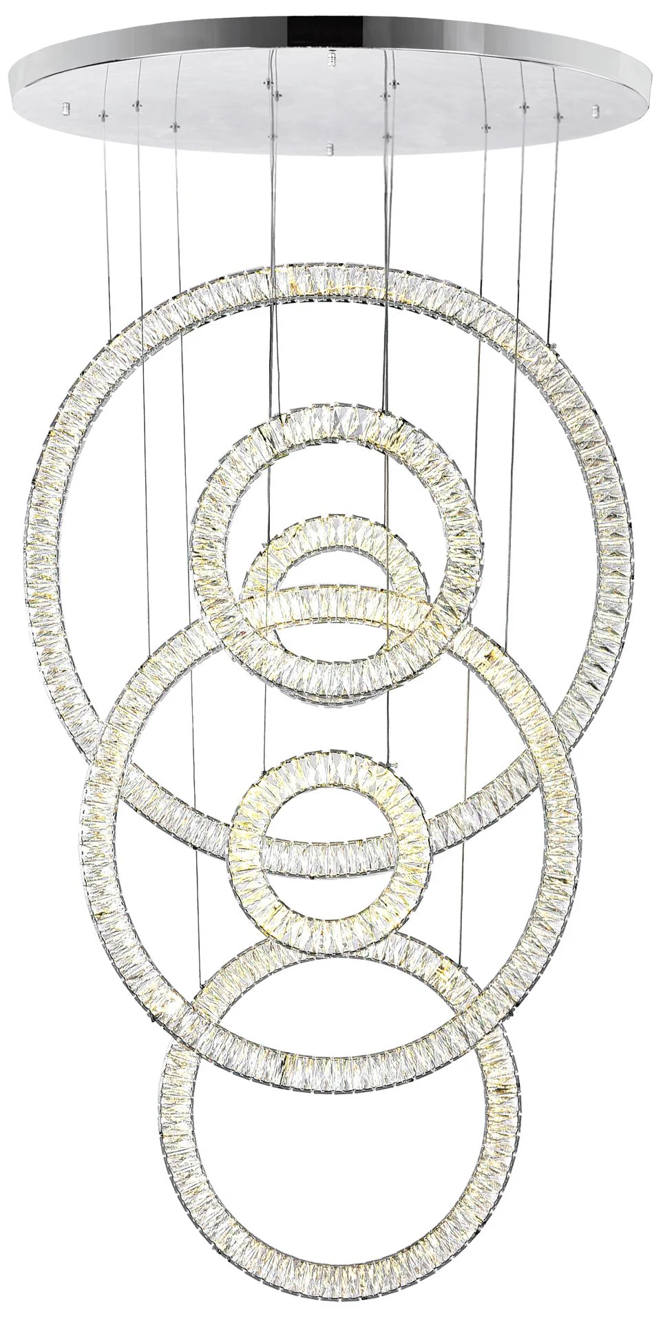 Celina LED Chandelier With Chrome Finish - Image 1