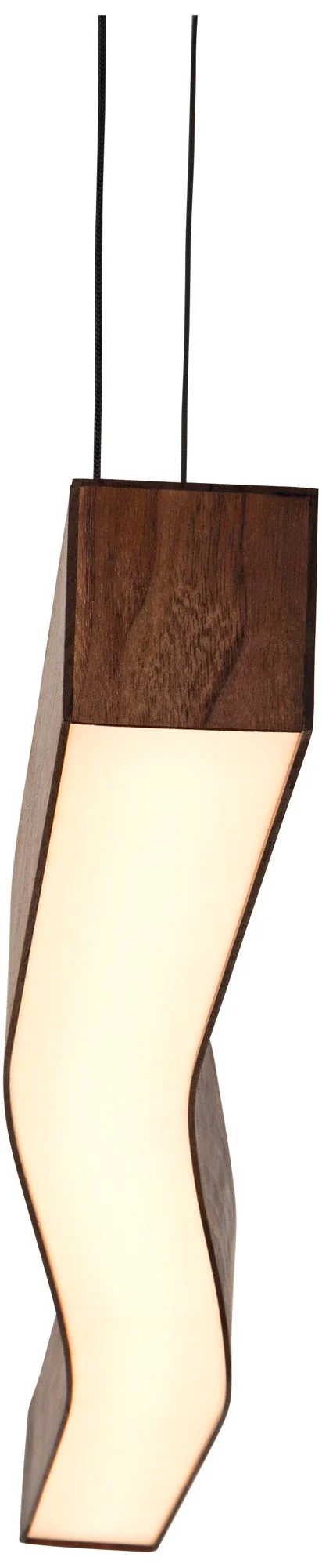 Cerno Camur 56" Wide Oiled Walnut LED Linear Kitchen Island Pendant - Image 3