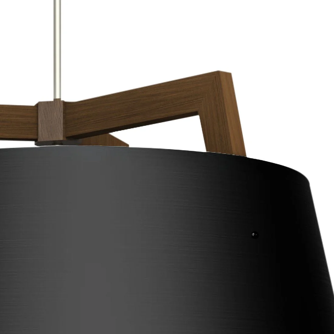 Cerno Ignis 24"W Walnut with Matte Black LED Pendant Light - Image 3