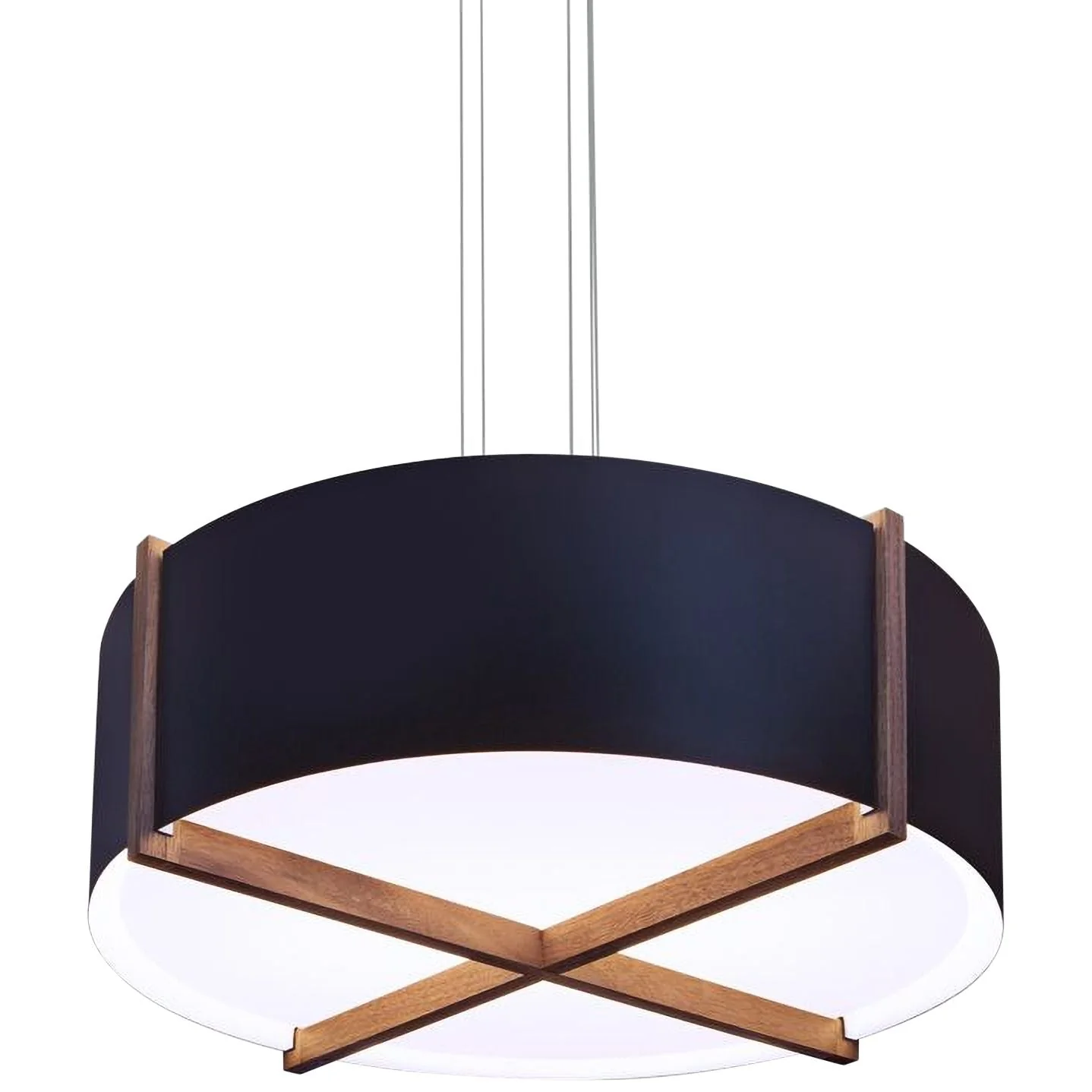 Cerno Plura 36" Wide Matte Black LED Pendant Light - Image 2