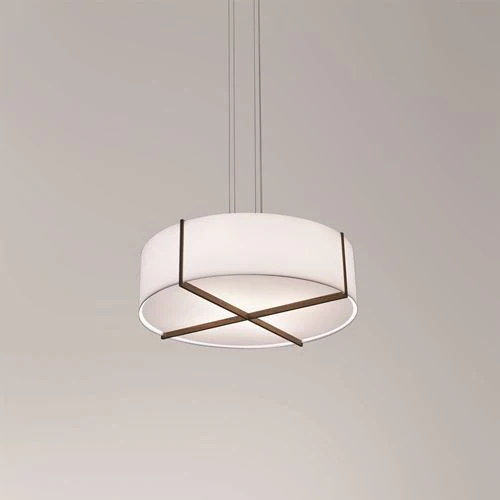 Cerno Plura 36" Wide Walnut LED Pendant Light - Image 1