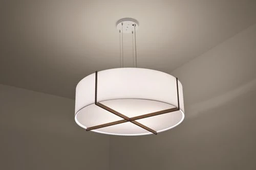 Cerno Plura 36" Wide Walnut LED Pendant Light - Image 2