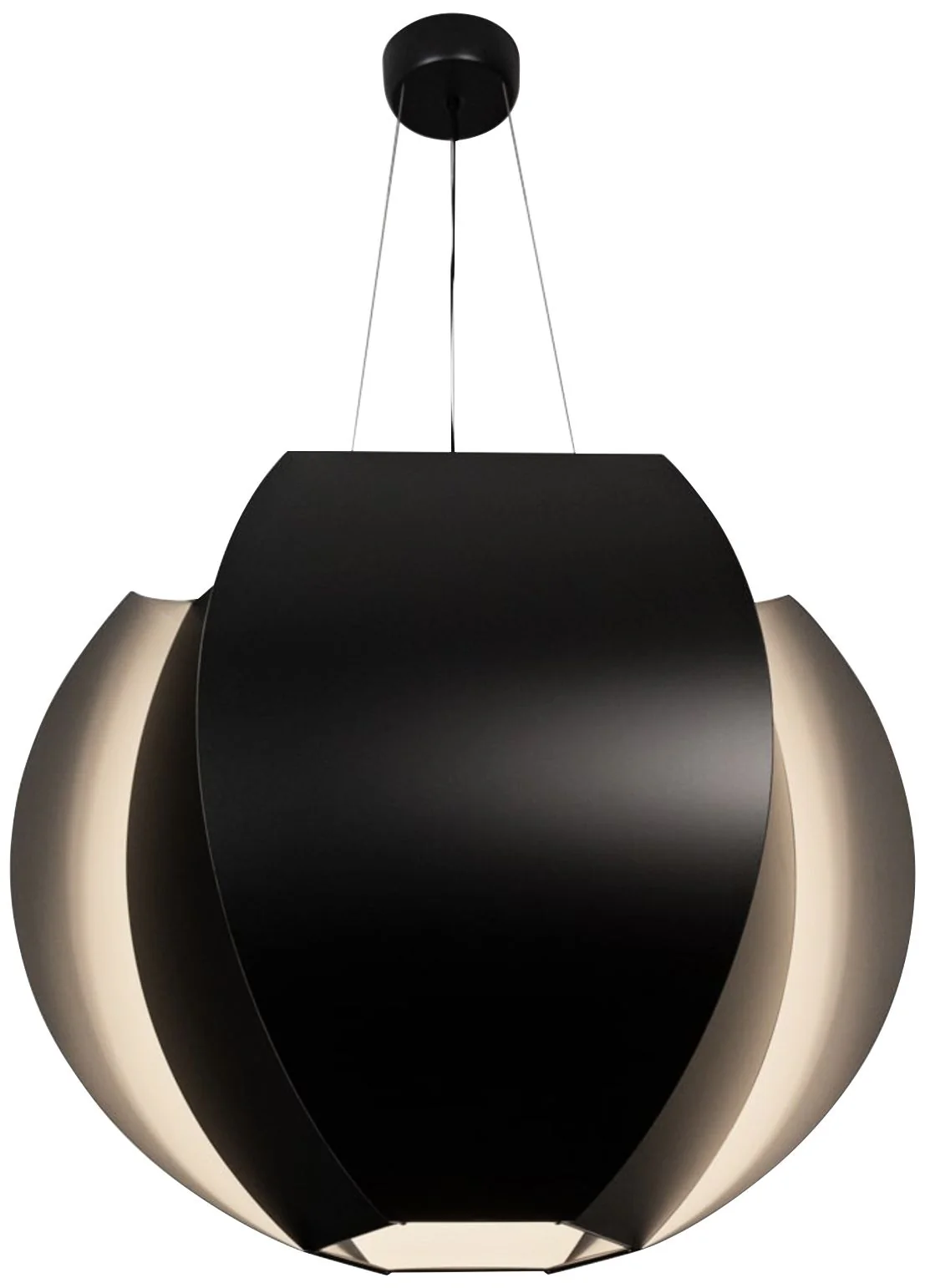 Cerno Veris 33 1/2" Wide Matte Black LED Pendant Light - Image 1