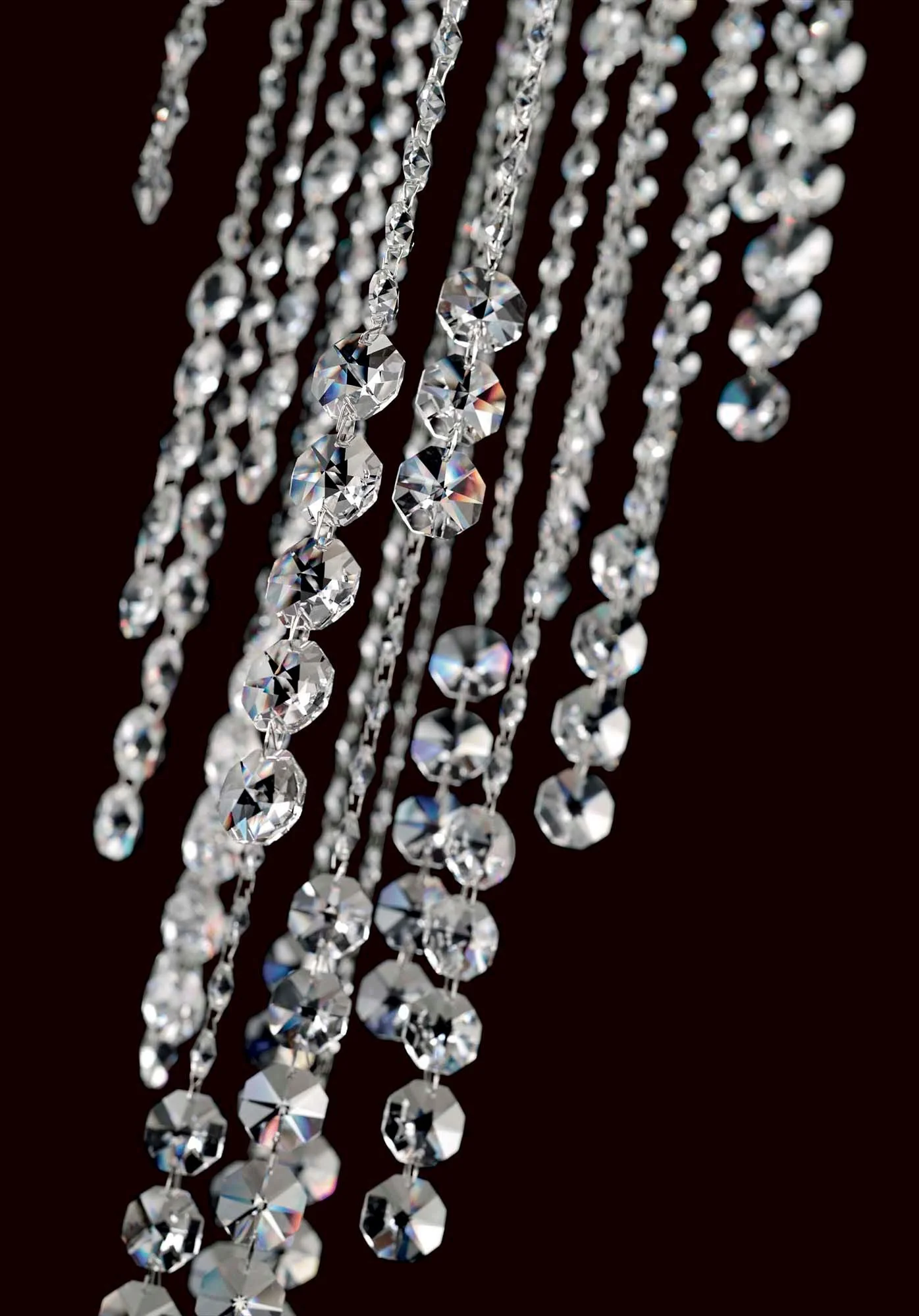 Chantant 24" Wide Polished Steel w/ Optic Crystal Chandelier - Image 3