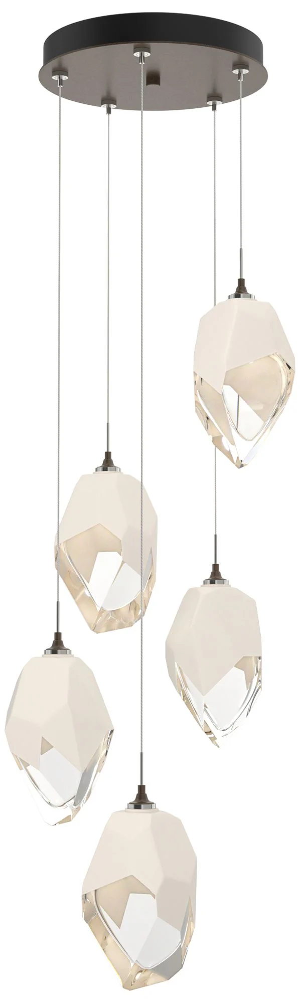 Chrysalis 16.1"W 5-Light   Crystal Bronze Large Crystal Standard Penda - Image 1