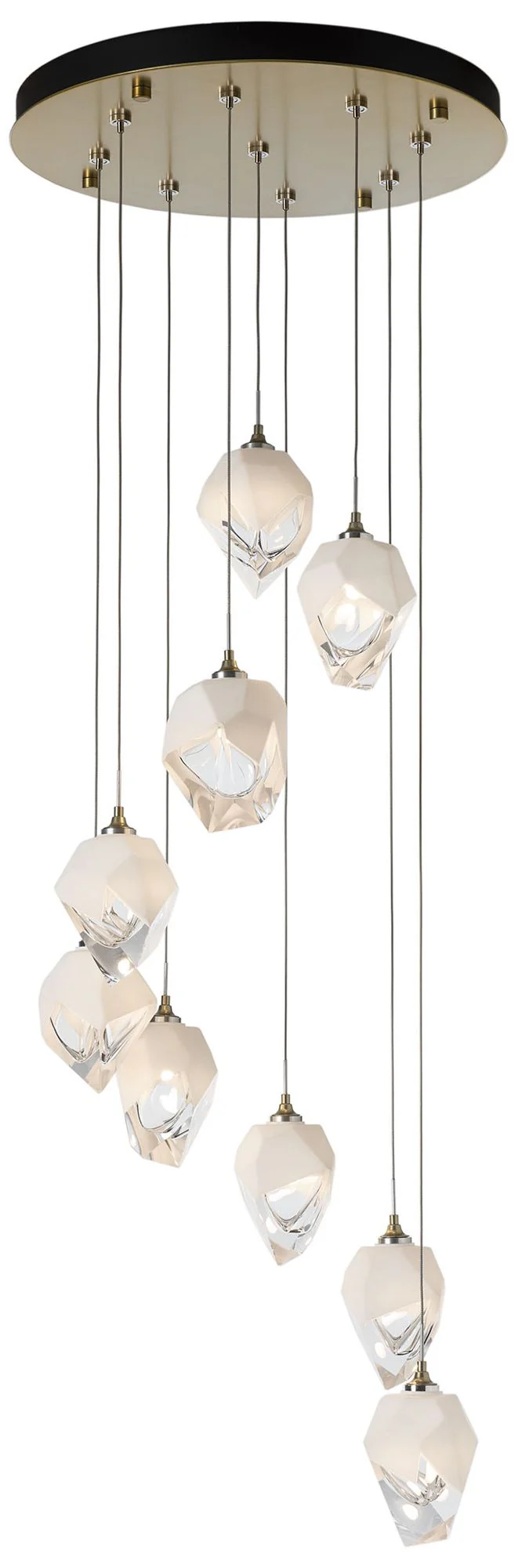 Chrysalis 20.5" Wide 9-Light Modern Brass Pendant - Image 1