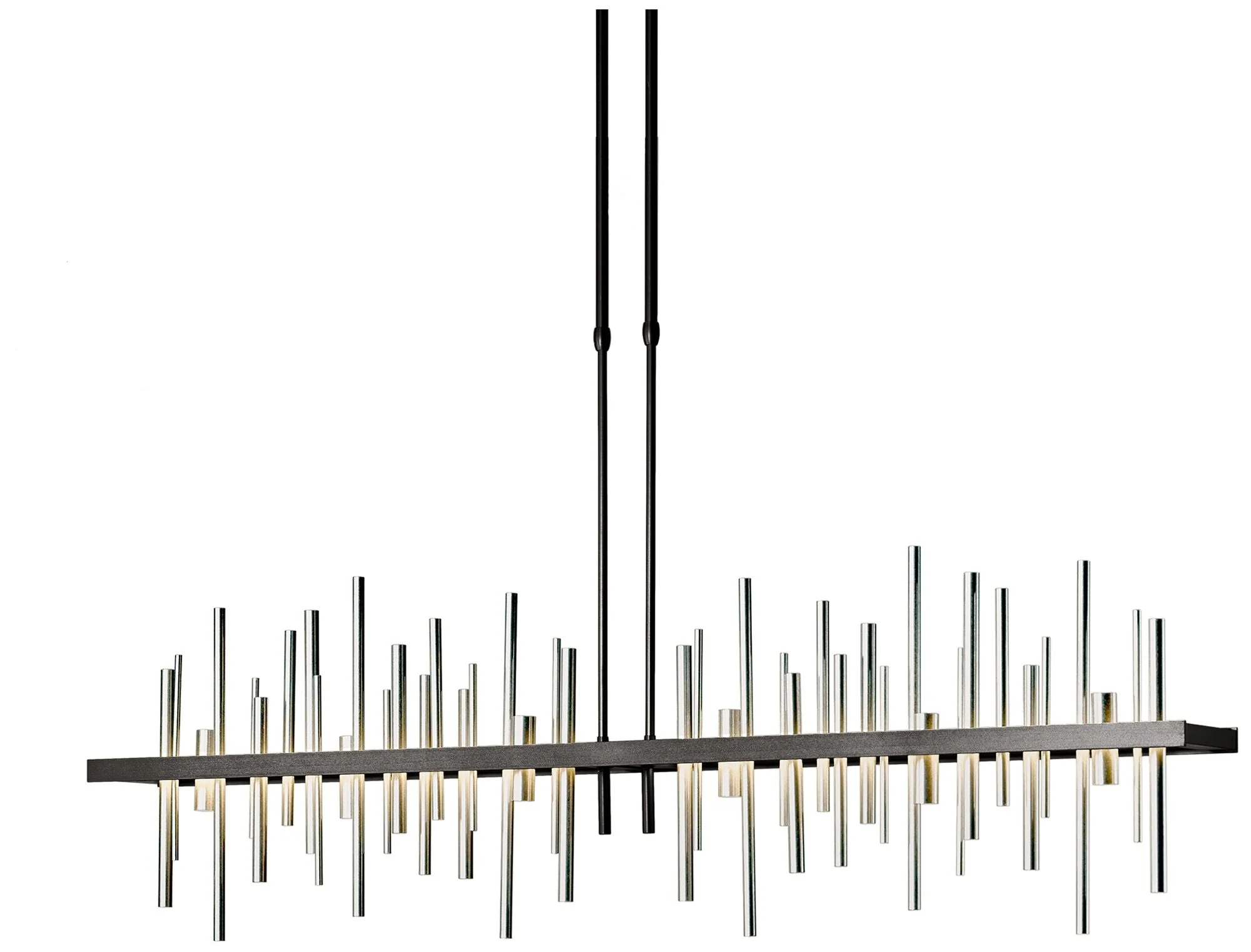 Cityscape Large LED Pendant - Smoke - Sterling Accents - Standard Height - Image 1