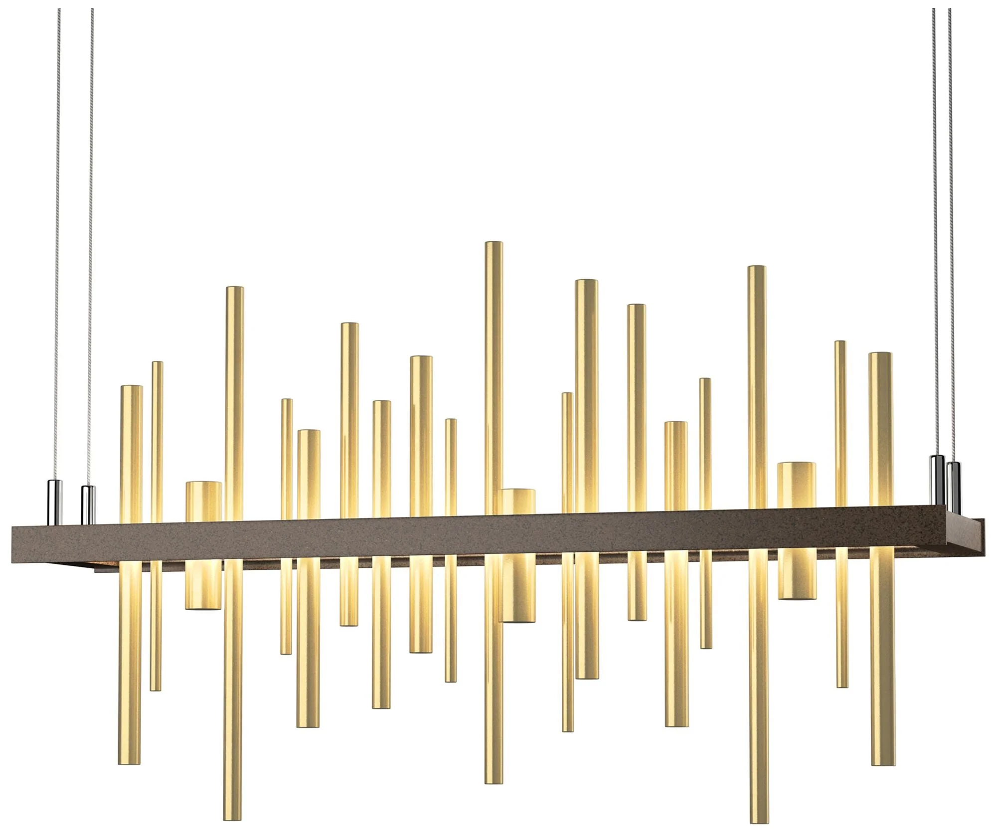 Cityscape LED Pendant - Bronze - Modern Brass - Image 1