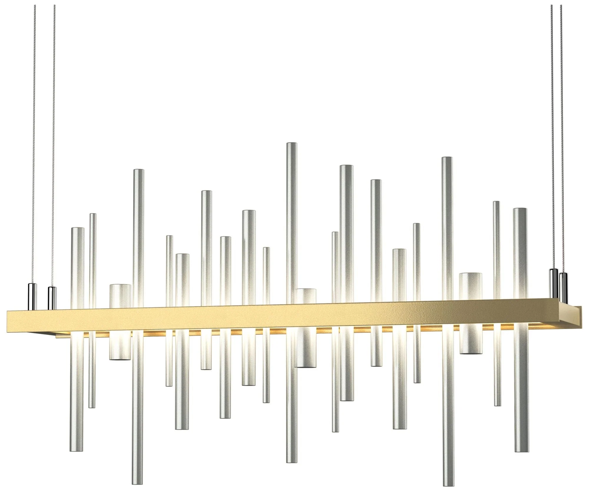 Cityscape LED Pendant - Modern Brass - Platinum - Image 1