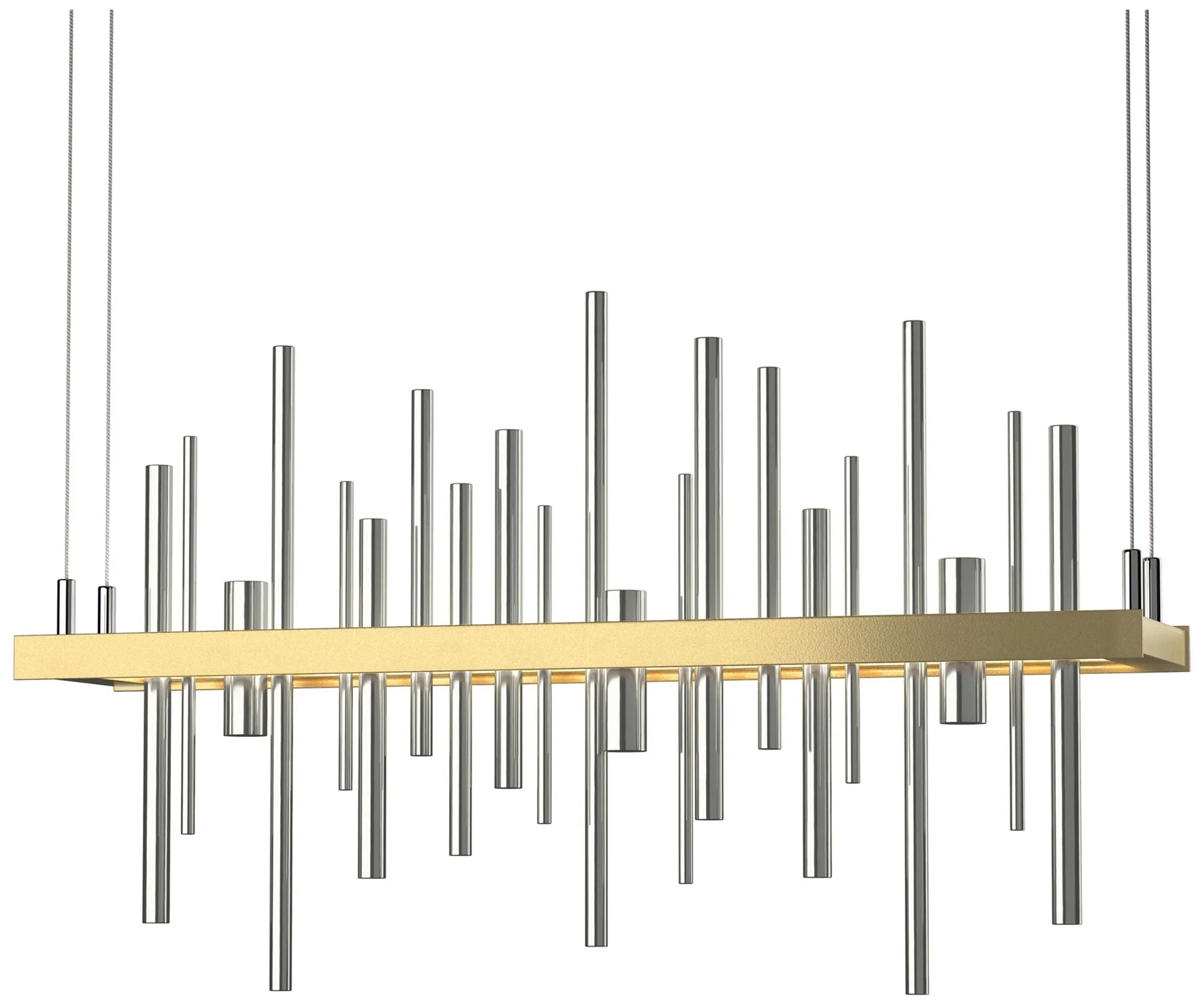 Cityscape LED Pendant - Modern Brass - Sterling - Image 1