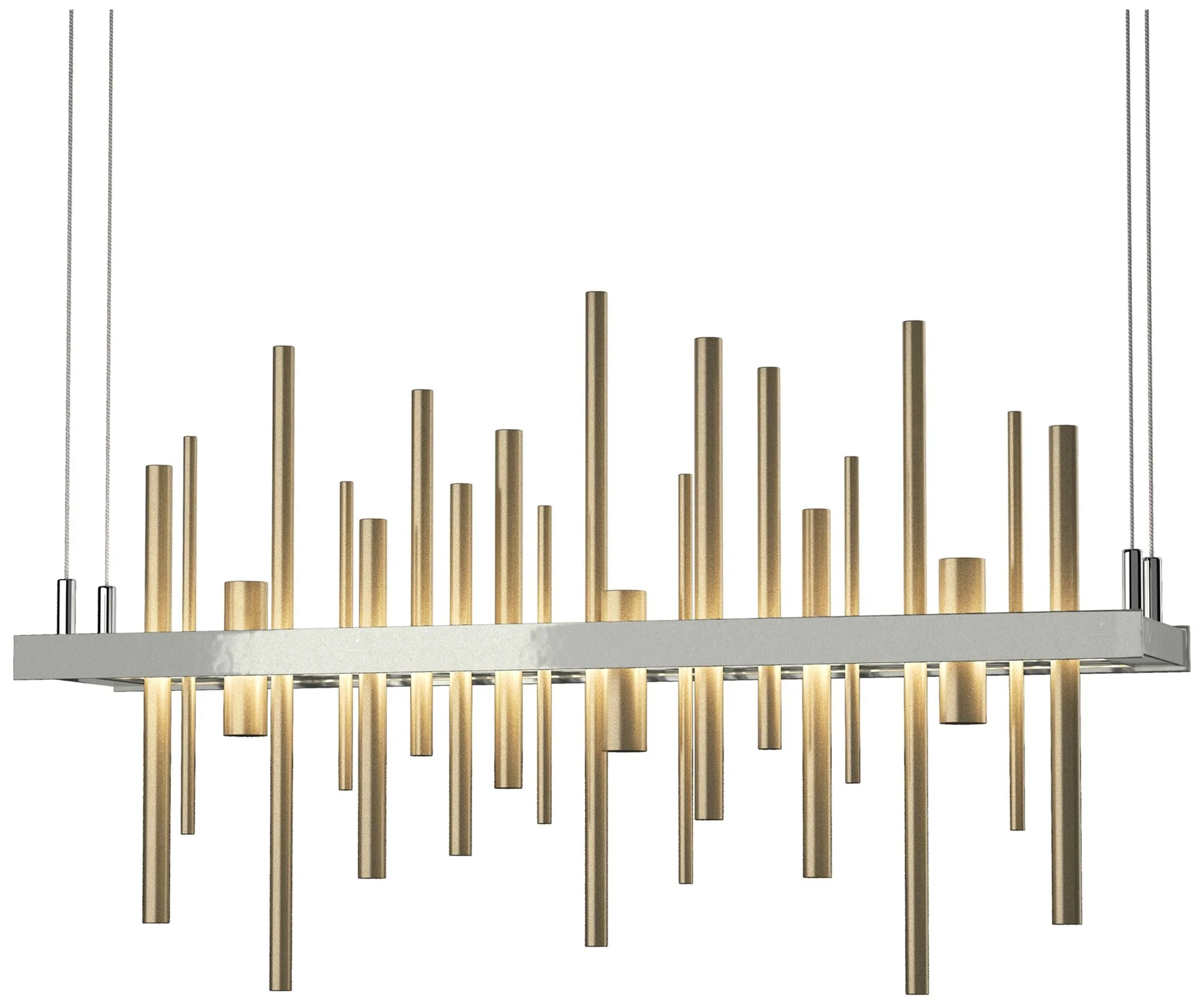 Cityscape LED Pendant - Sterling - Gold - Image 1