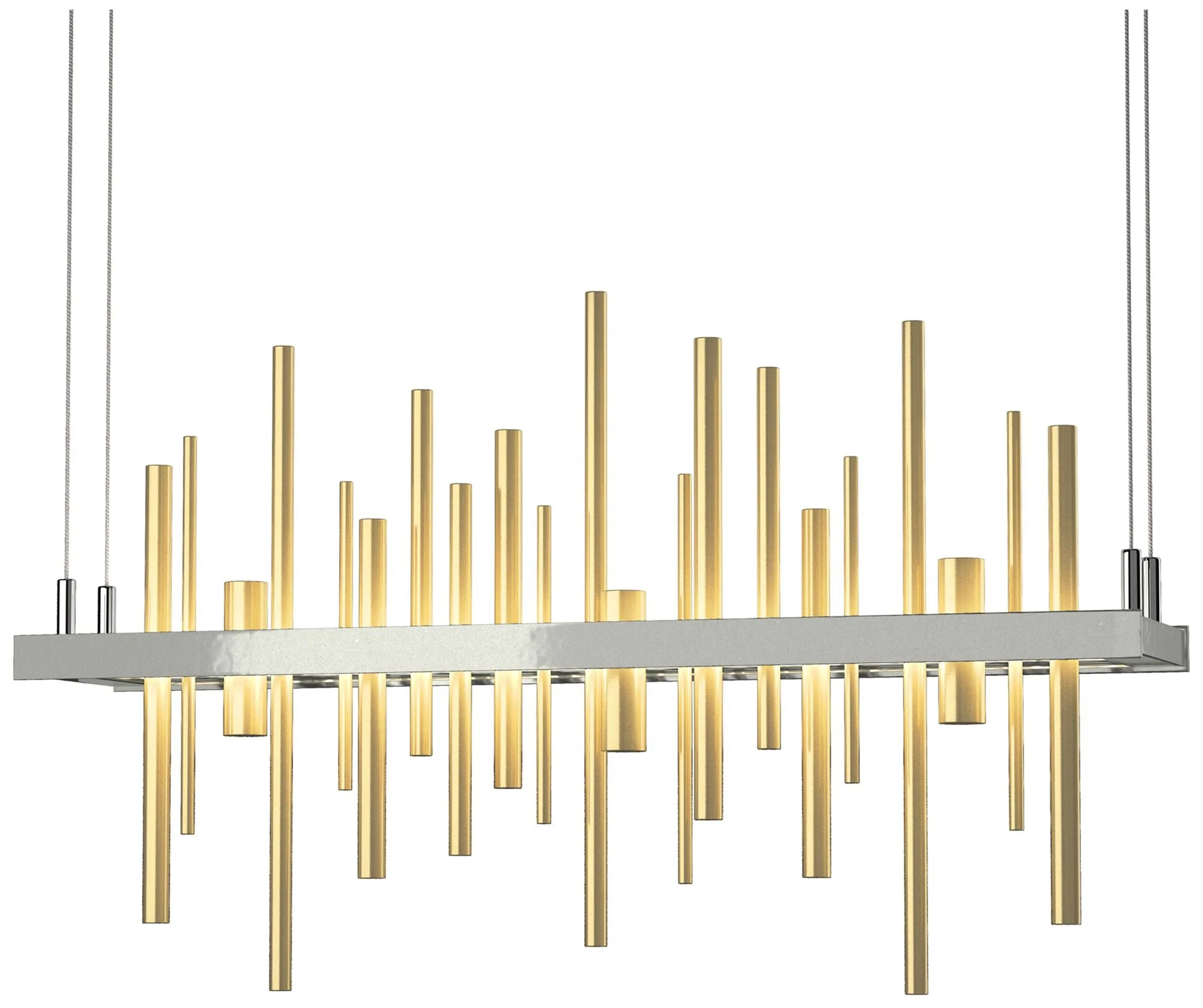 Cityscape LED Pendant - Sterling - Modern Brass - Image 1