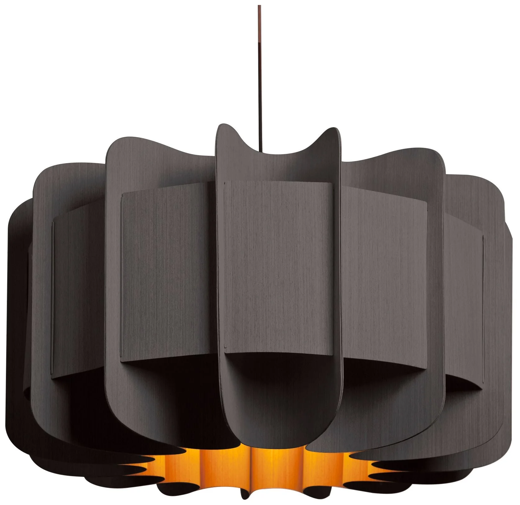 Clarissa Pendant WEP Light Collection - Black Finish - Ebony Shade - Image 1