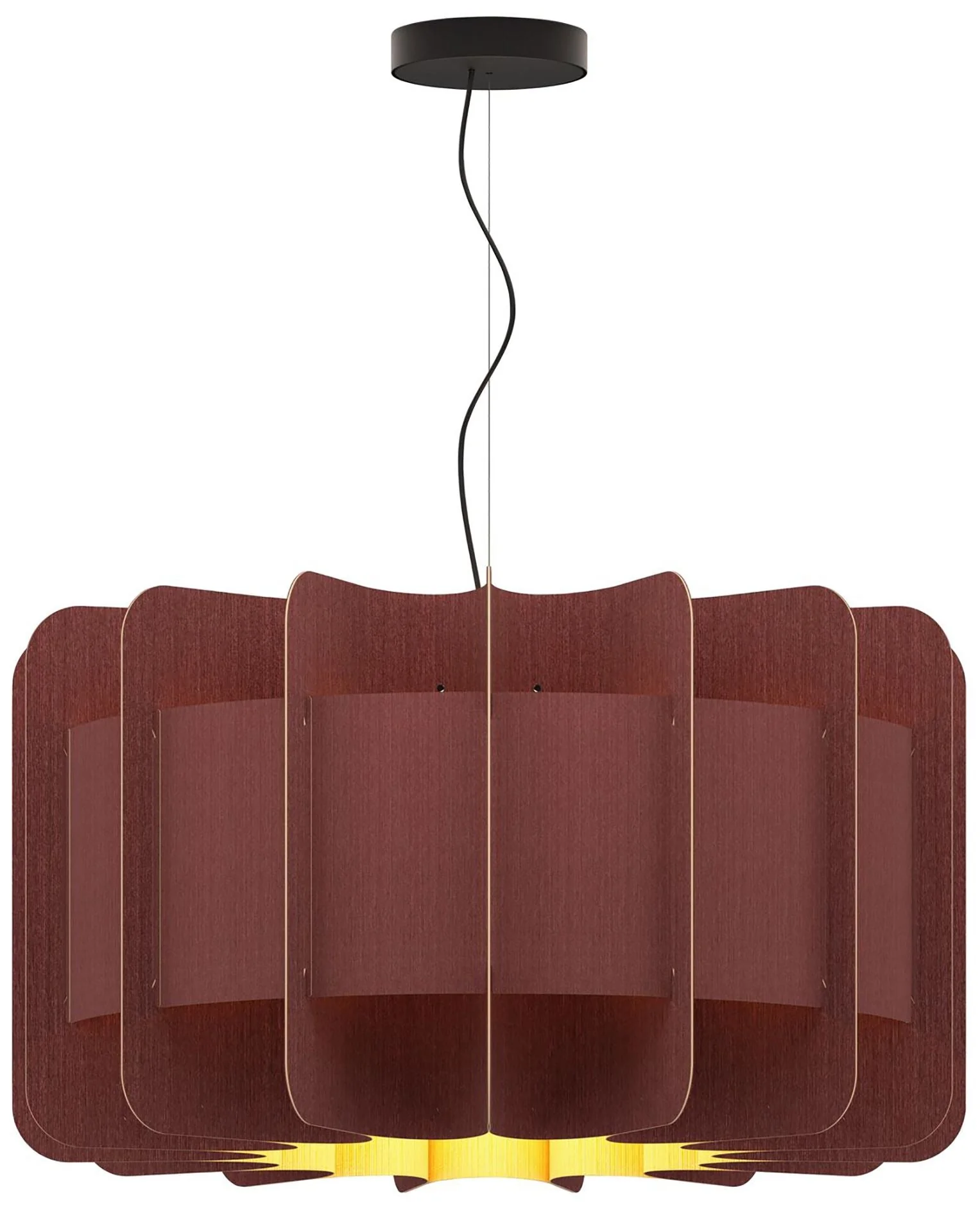 Clarissa Pendant WEP - Violet Shade - Black Canopy - Size 29.8 - Image 1