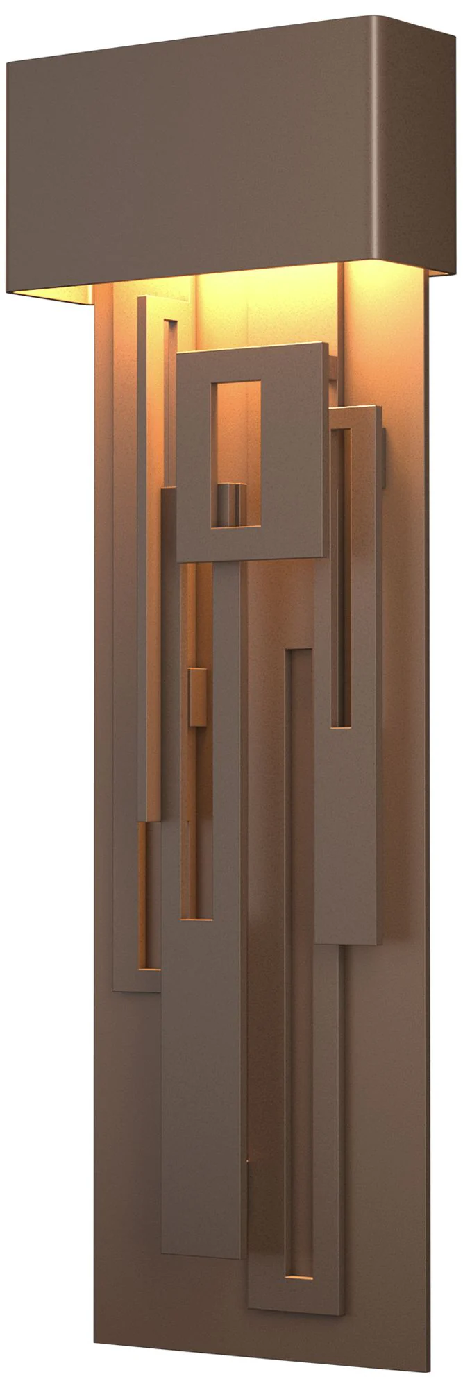 Collage Large Dark Sky LED Outdoor Sconce - Bronze Finish - Image 1