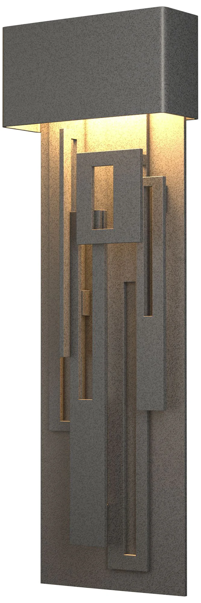 Collage Large Dark Sky LED Outdoor Sconce - Iron Finish - Image 1