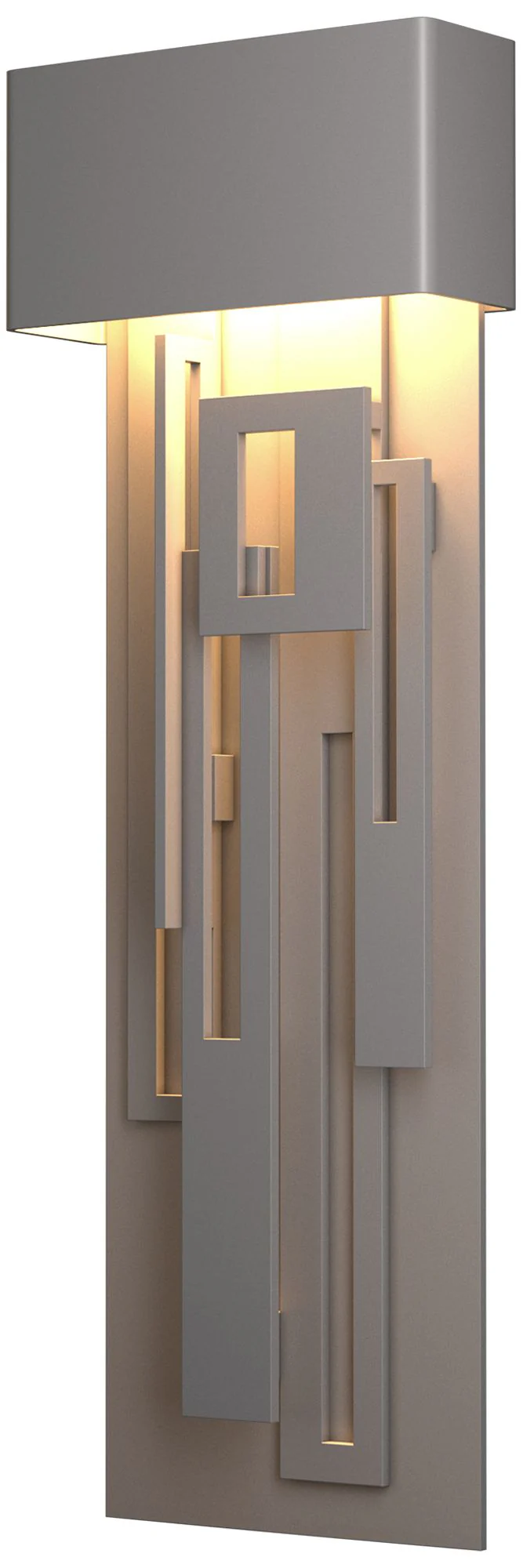 Collage Large Dark Sky LED Outdoor Sconce - Steel Finish - Image 1
