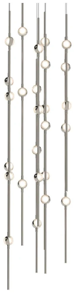 Constellation - Andromeda 12" LED Short Pendant - Nickel - Clear Acryl - Image 1
