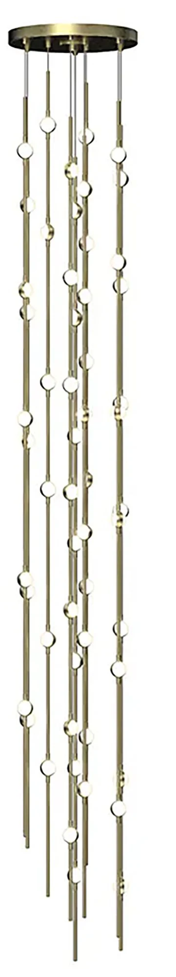 Constellation Andromeda 12"W Tall Brass 3000K White Lens Round LED Pen - Image 1