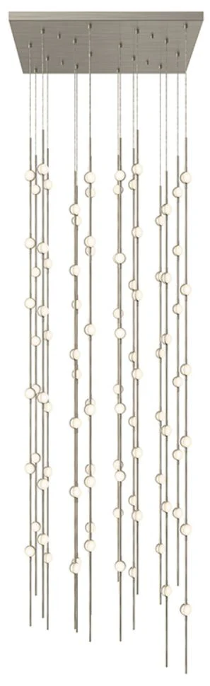 Constellation - Andromeda 24" Square LED Pendant - Nickel - White Acry - Image 1