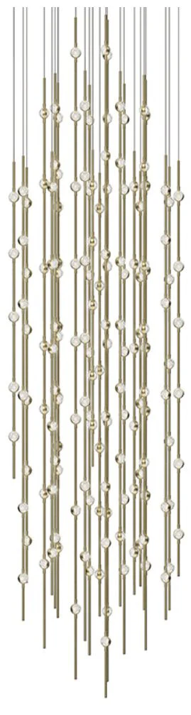 Constellation Andromeda 25" LED Pendant - Satin Brass - Clear Lens - Image 1