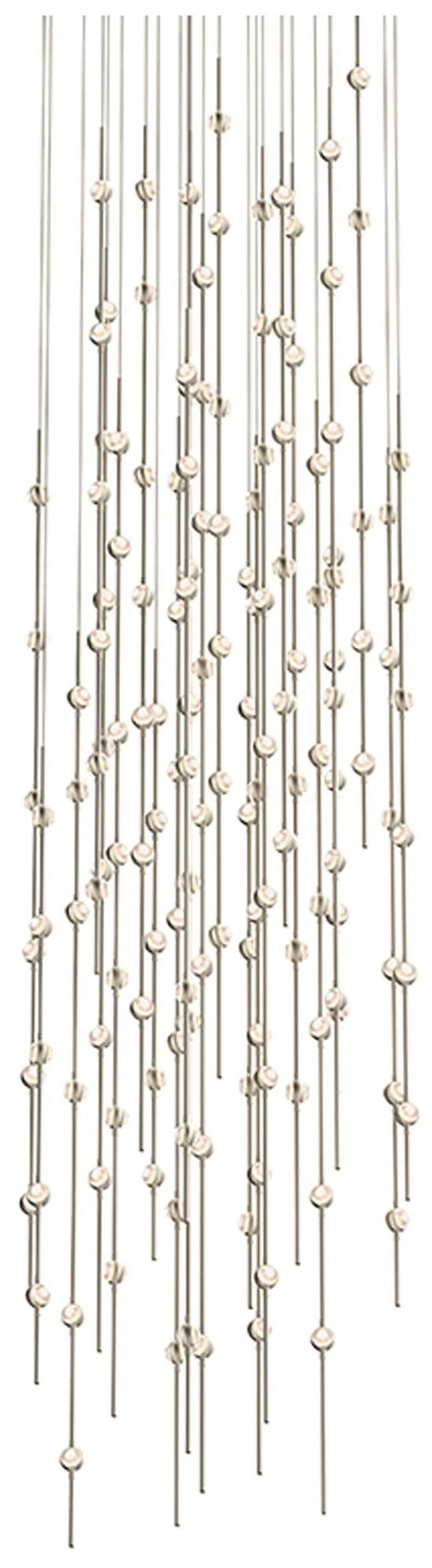 Constellation - Andromeda 25" Round LED Pendant - Nickel - Clear Acryl - Image 1