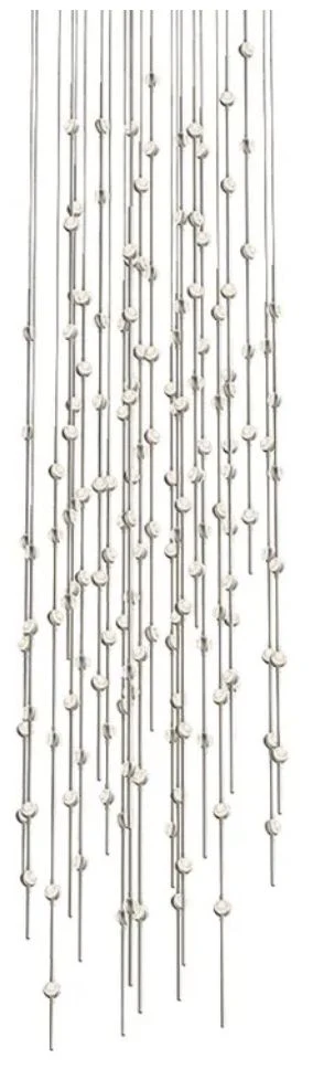 Constellation Andromeda 25" Round LED Pendant - Satin Nickel - Clear L - Image 1
