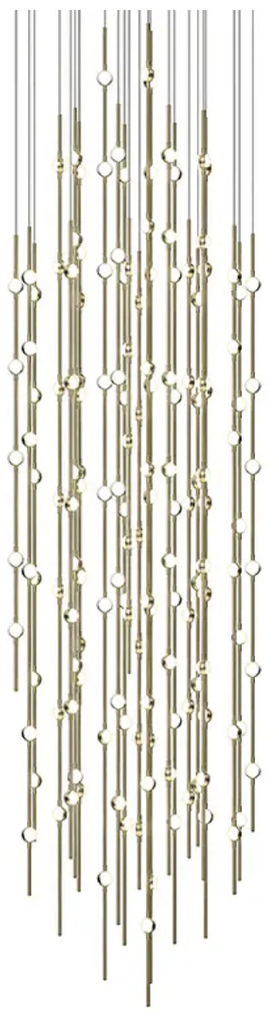 Constellation Andromeda 25"W Brass 3000K White Lens Round LED Pendant - Image 1