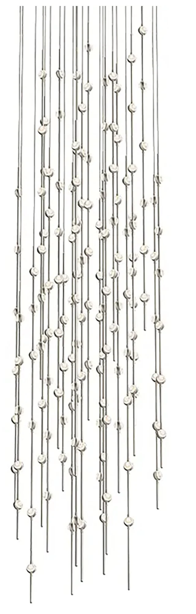 Constellation Andromeda 25"W Nickel 2700K Clear Lens Round LED Pendant - Image 1