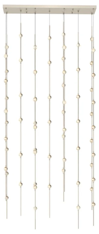Constellation - Andromeda 36" LED Pendant - Nickel - Clear Acrylic - Image 1