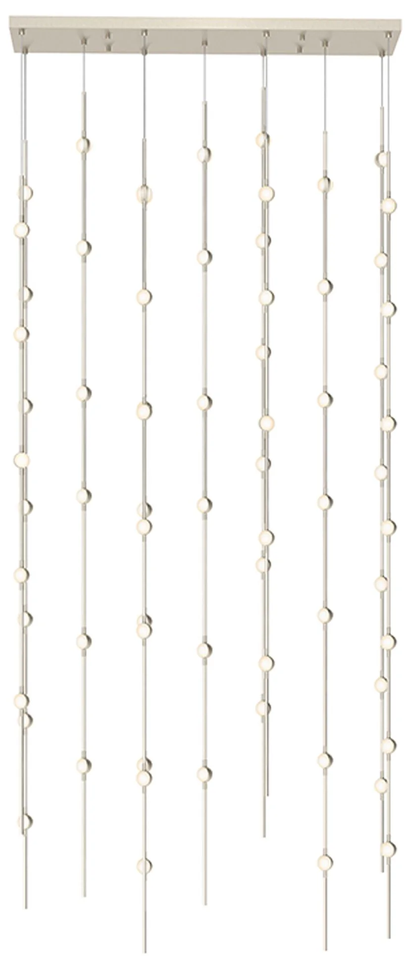 Constellation - Andromeda 36" LED Pendant - Nickel - White Acrylic - Image 1