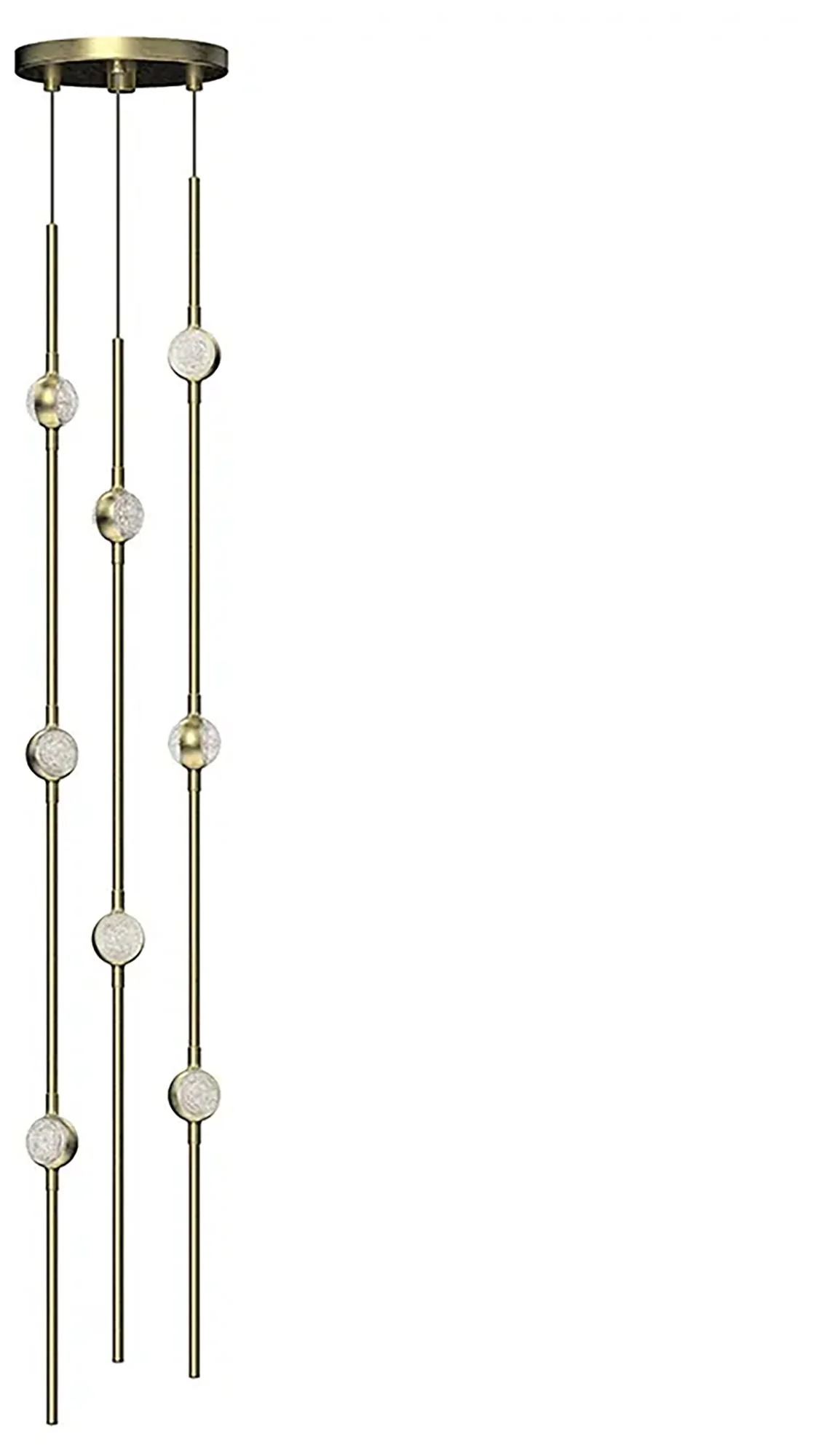 Constellation Andromeda 6"W Short Brass 2700K Clear Lens Round LED Pen - Image 1