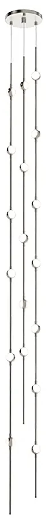 Constellation Andromeda 6"W Tall Nickel 2700K White Lens Round LED Pen - Image 1
