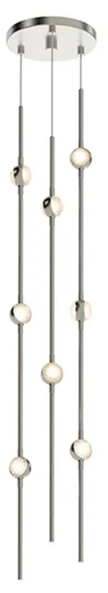 Constellation Andromeda Short 6" LED Pendant - Satin Nickel - White Le - Image 1