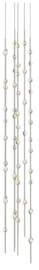 Constellation Andromeda Tall 12" Round LED Pendant - Nickel - Clear Le - Image 1