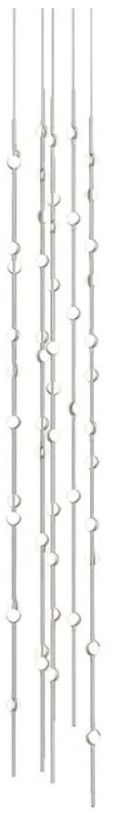 Constellation Andromeda Tall 12" Round LED Pendant - Nickel - White Le - Image 1