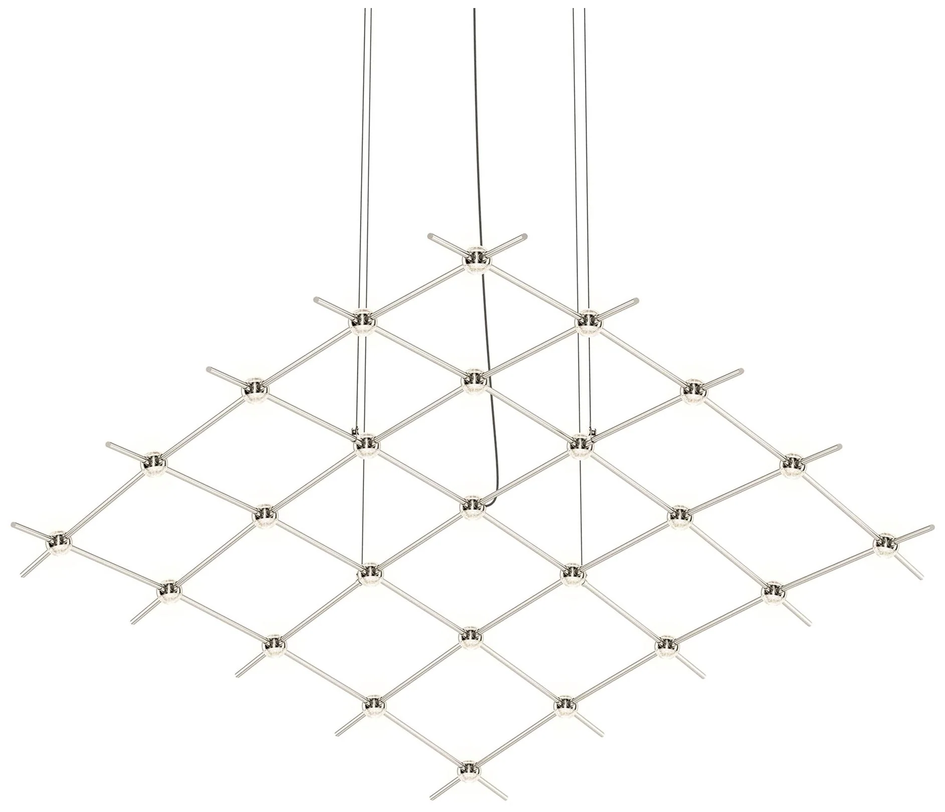 Constellation Aquarius Medius 121.75" Wide Satin Nickel Pendant - Image 1