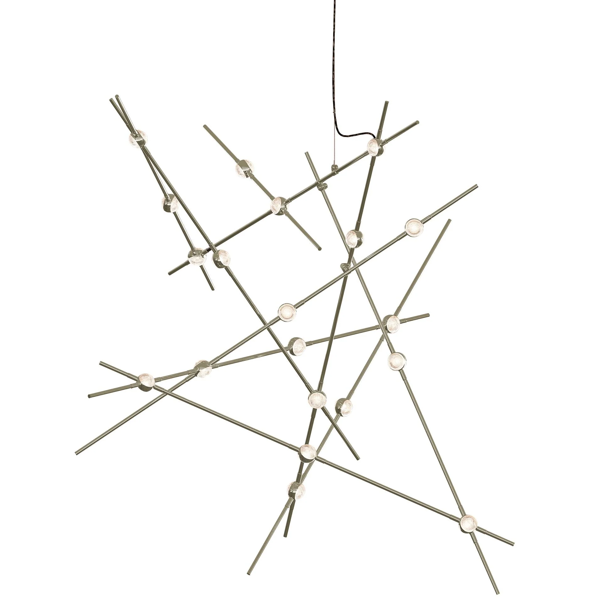 Constellation Aquila 37 1/4"W Satin Nickel LED Chandelier - Image 3