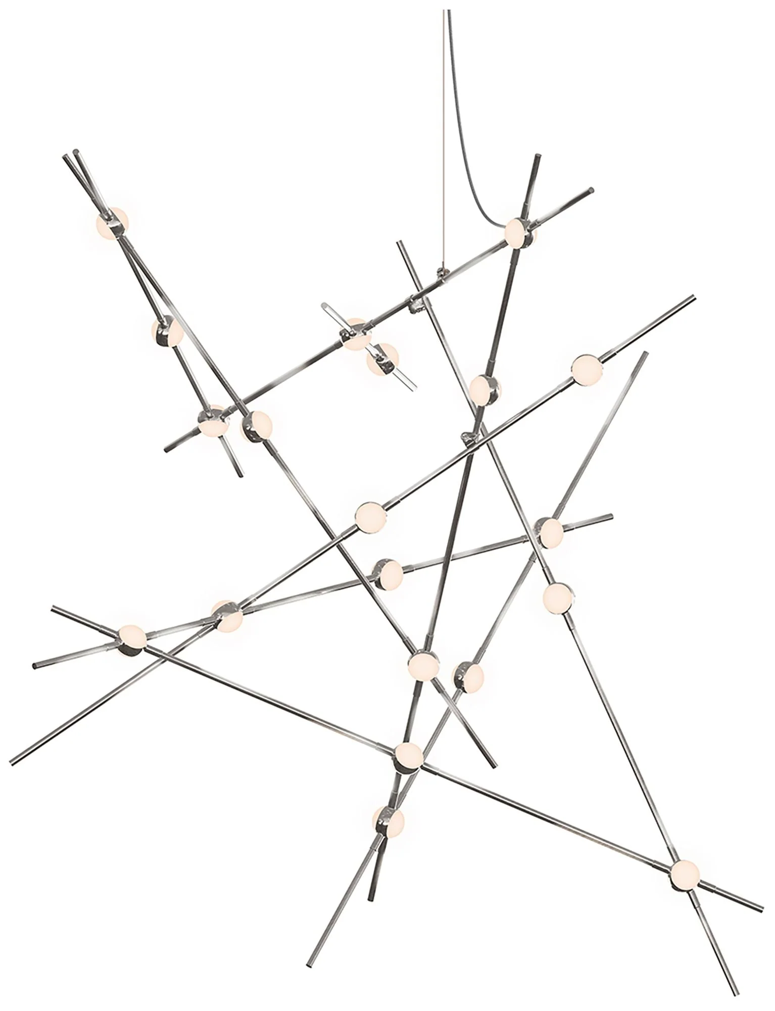 Constellation Aquila Major 50" Wide Satin Nickel Pendant - Image 1