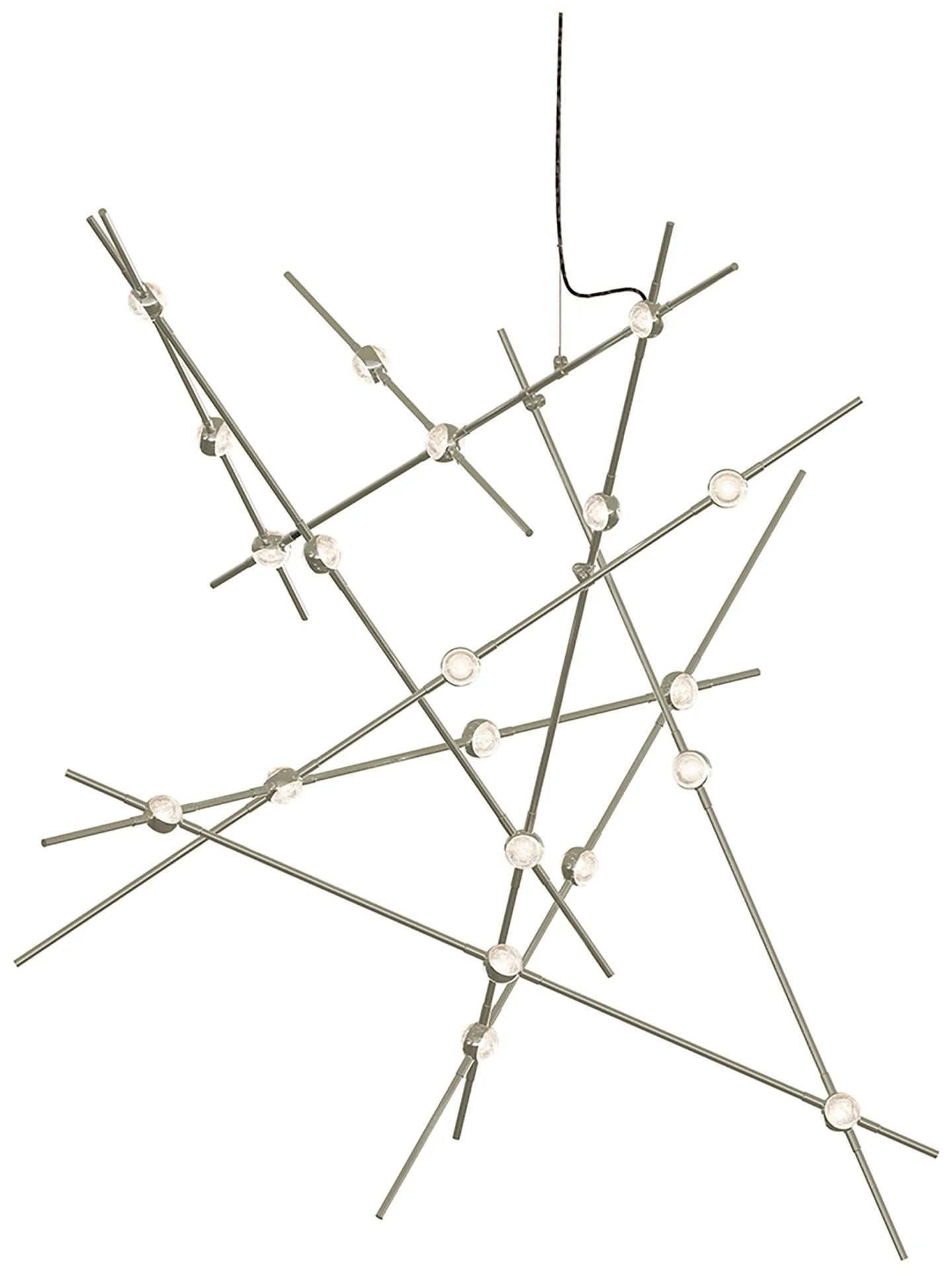 Constellation Aquila Major Pendant - Satin Nickel - Clear Lens - Image 1