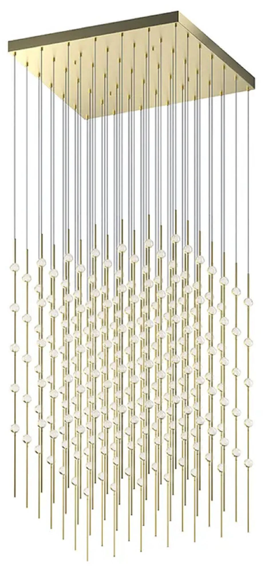 Constellation Cosmic Cube 30" Wide Satin Brass 2700K Clear Lens LED Pe - Image 1
