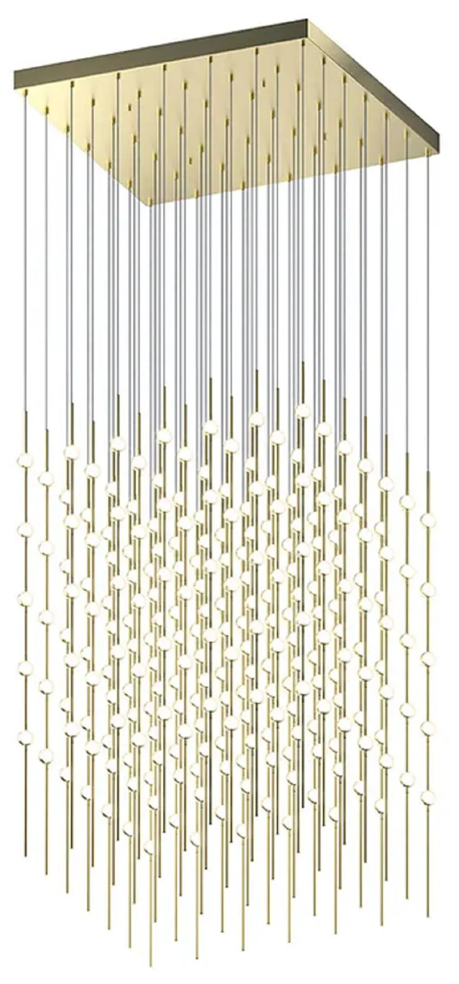 Constellation Cosmic Cube 30" Wide Satin Brass 2700K White Lens LED Pe - Image 1