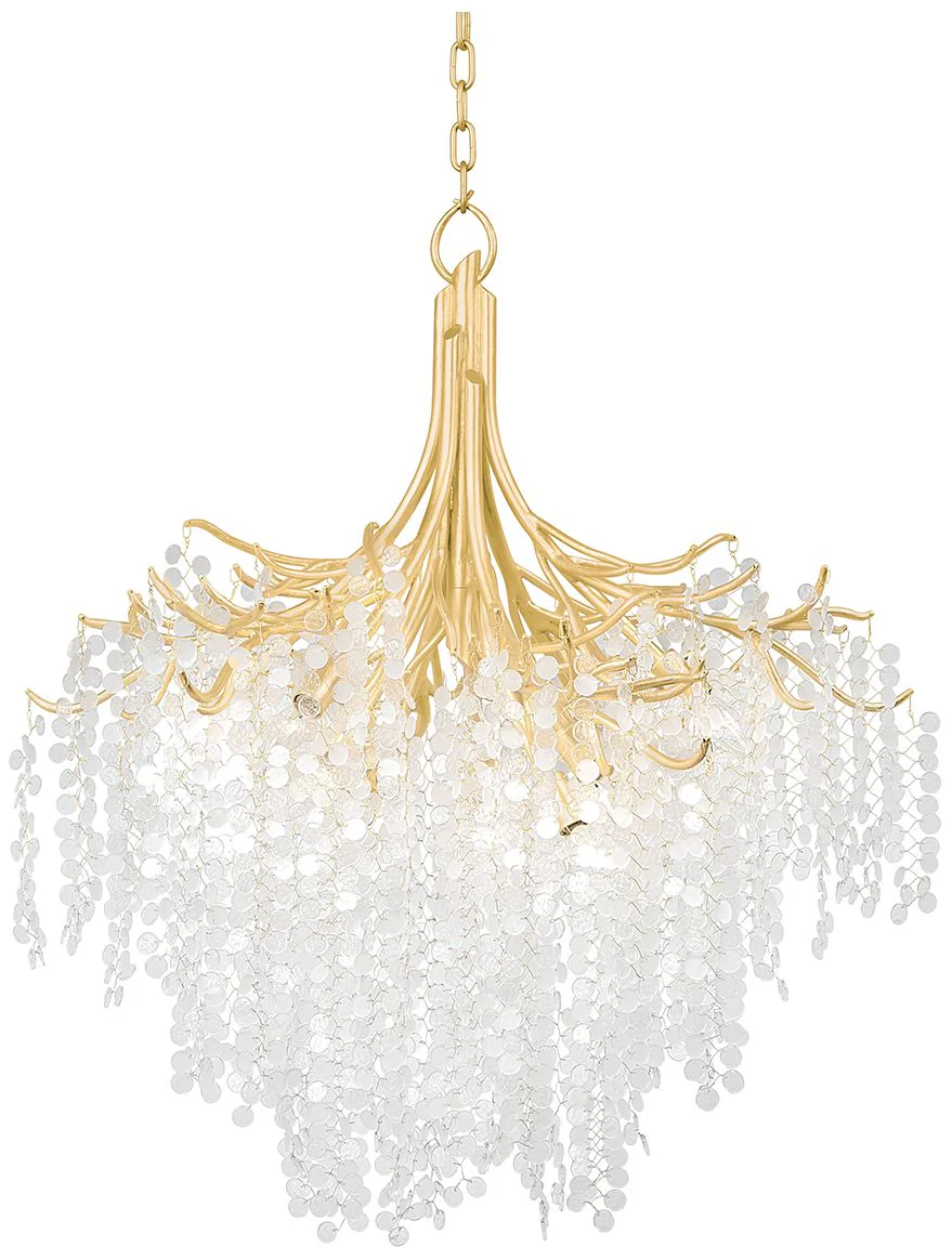 Corbett Genoa 32.25In. Gold Leaf 9 Lt. Chandelier - Image 1