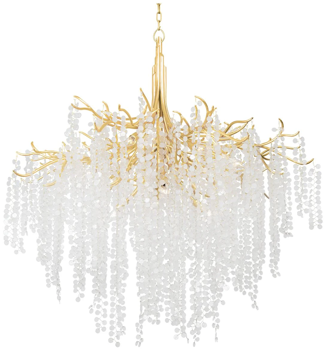 Corbett Genoa 48.75In. Gold Leaf 12 Lt. Chandelier - Image 1
