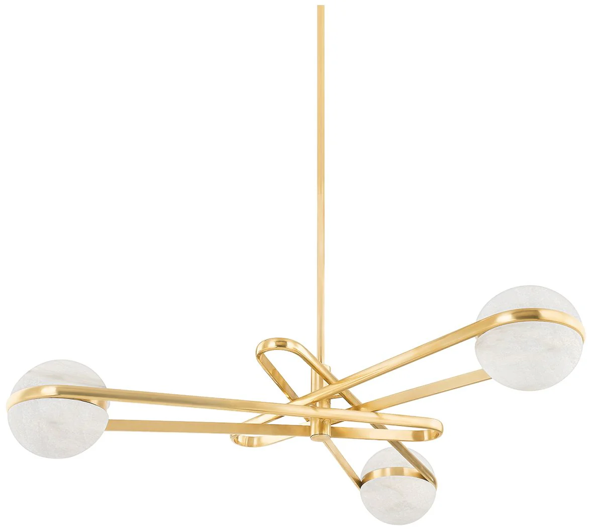 Corbett Kyomi 52In. Vintage Brass 6 Lt. Chandelier - Image 1