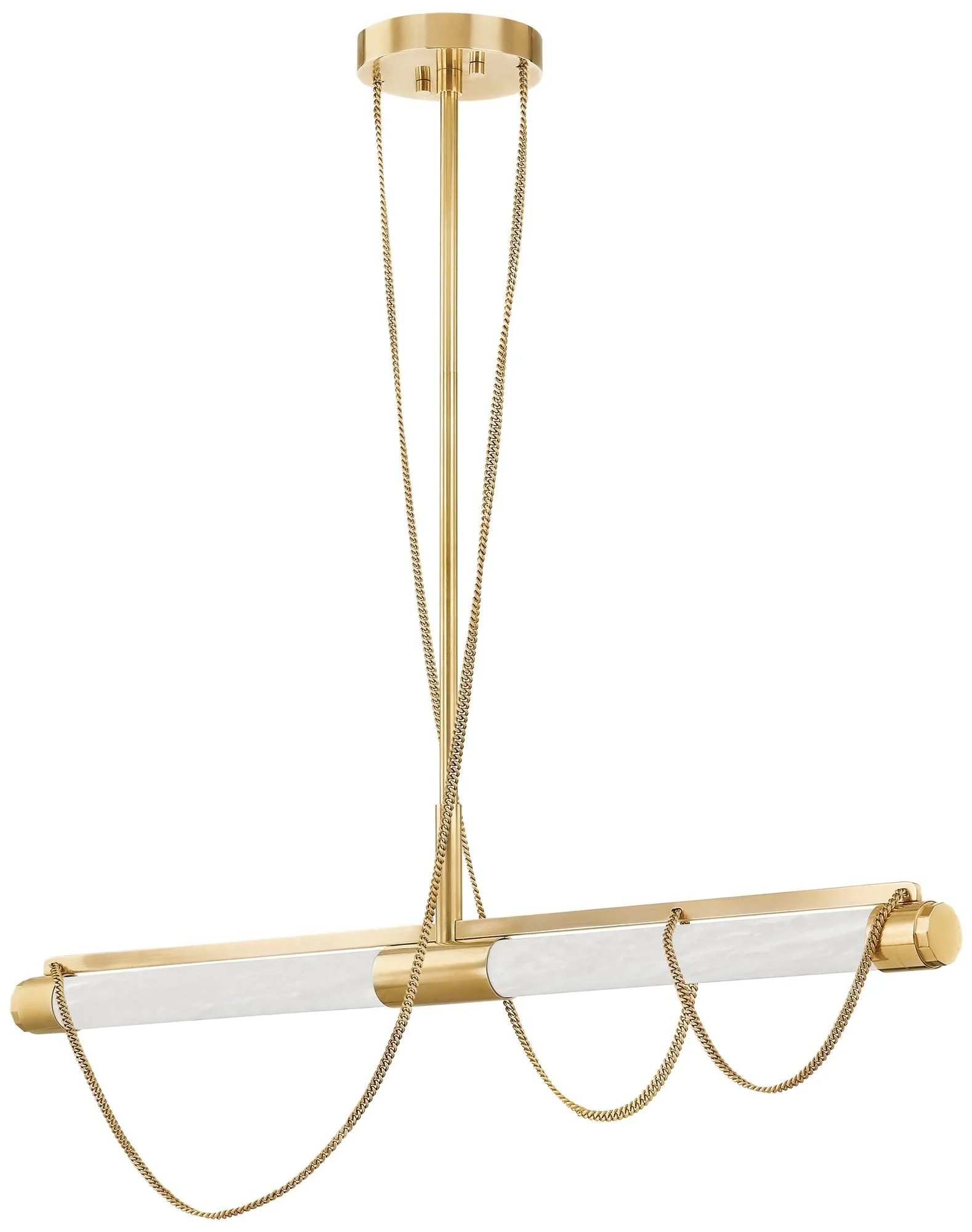 Corbett Lighting Lariat 7.75" 2 Lt. Vintage Brass Linear - Image 1