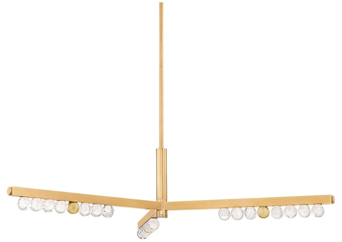 Corbett-Standard Annecy 50.5 in. Vintage Brass Chandelier - Image 1